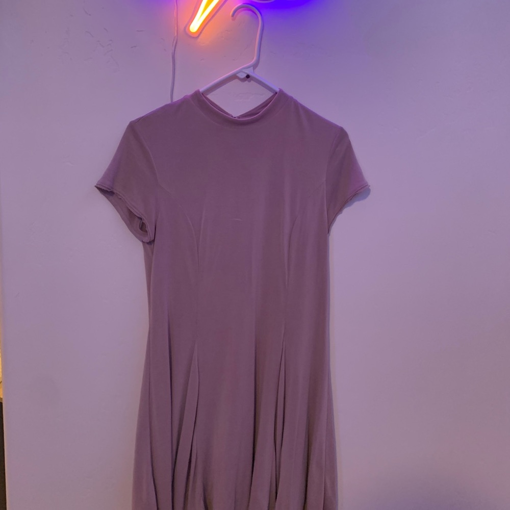 Muted pink mini dress
